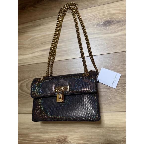 Kurt Geiger Handbags - NWT!! Kurt Geiger Mini Braxton Crossbody Bag in Metallic